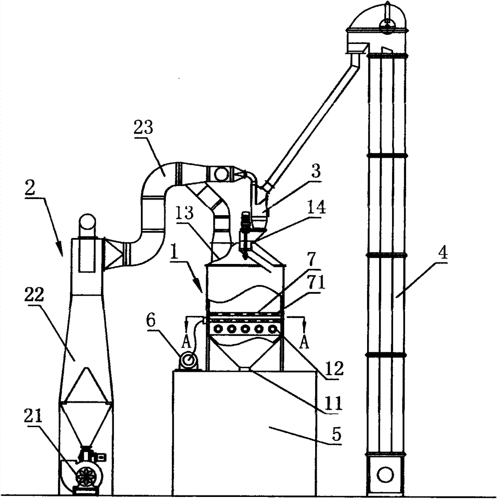 Byproduct cooling device in starch production