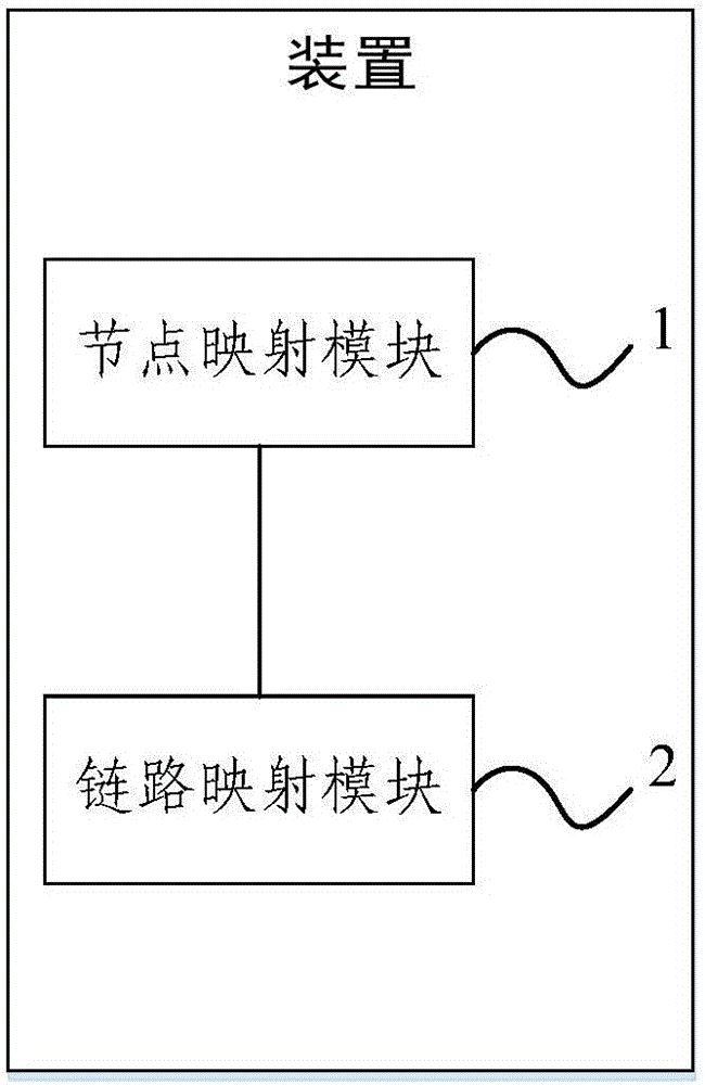 Electric power communication virtual fault-tolerant network mapping method and device