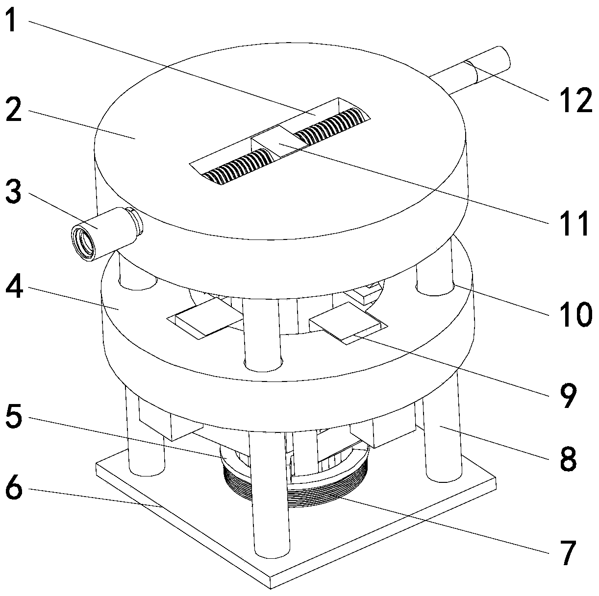 Multi-layer high-density multi-layer buried hole printed board buried hole processing device and method