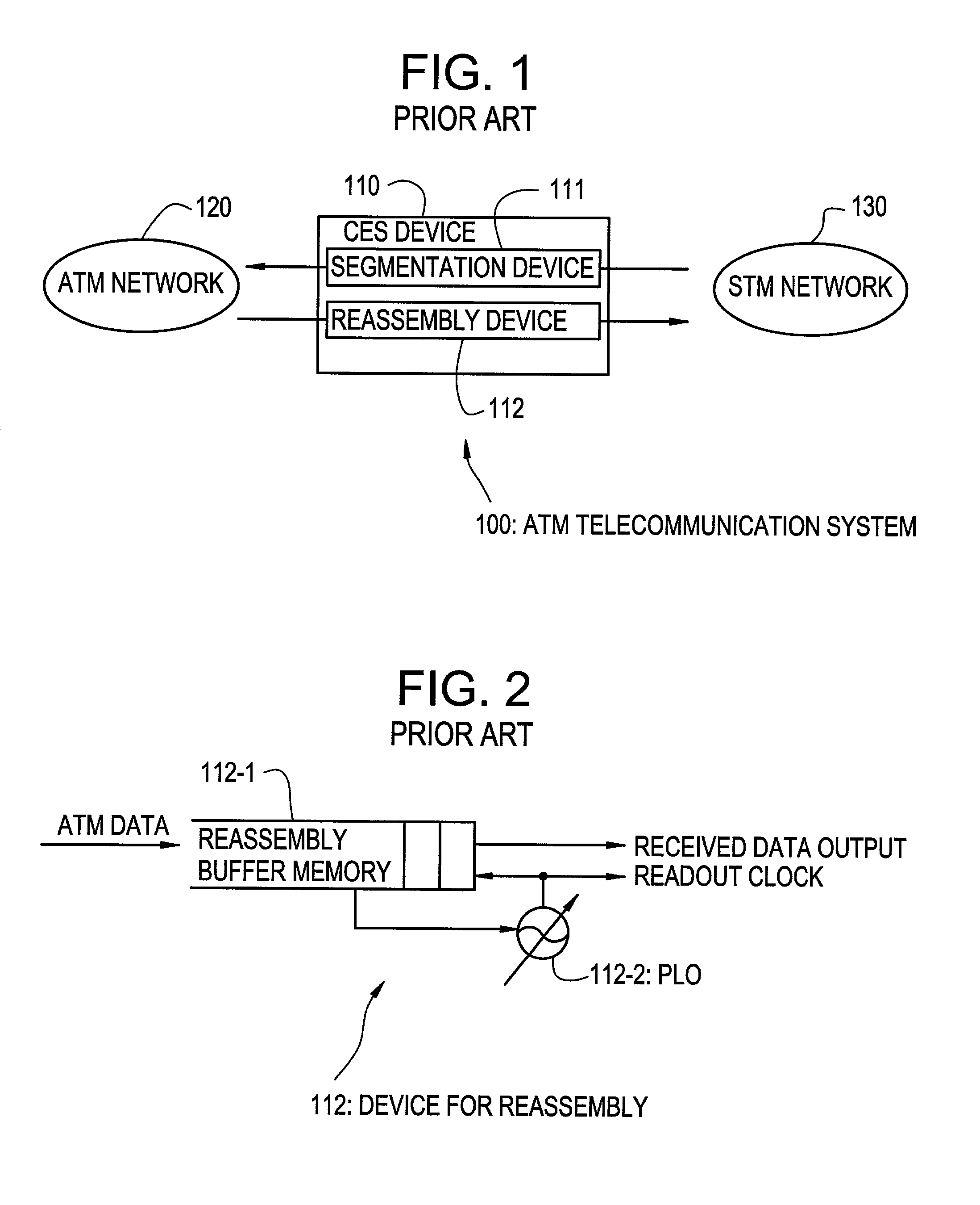 Device for reassembling cell data device for circuit emulation service and method of ATM synchronization control