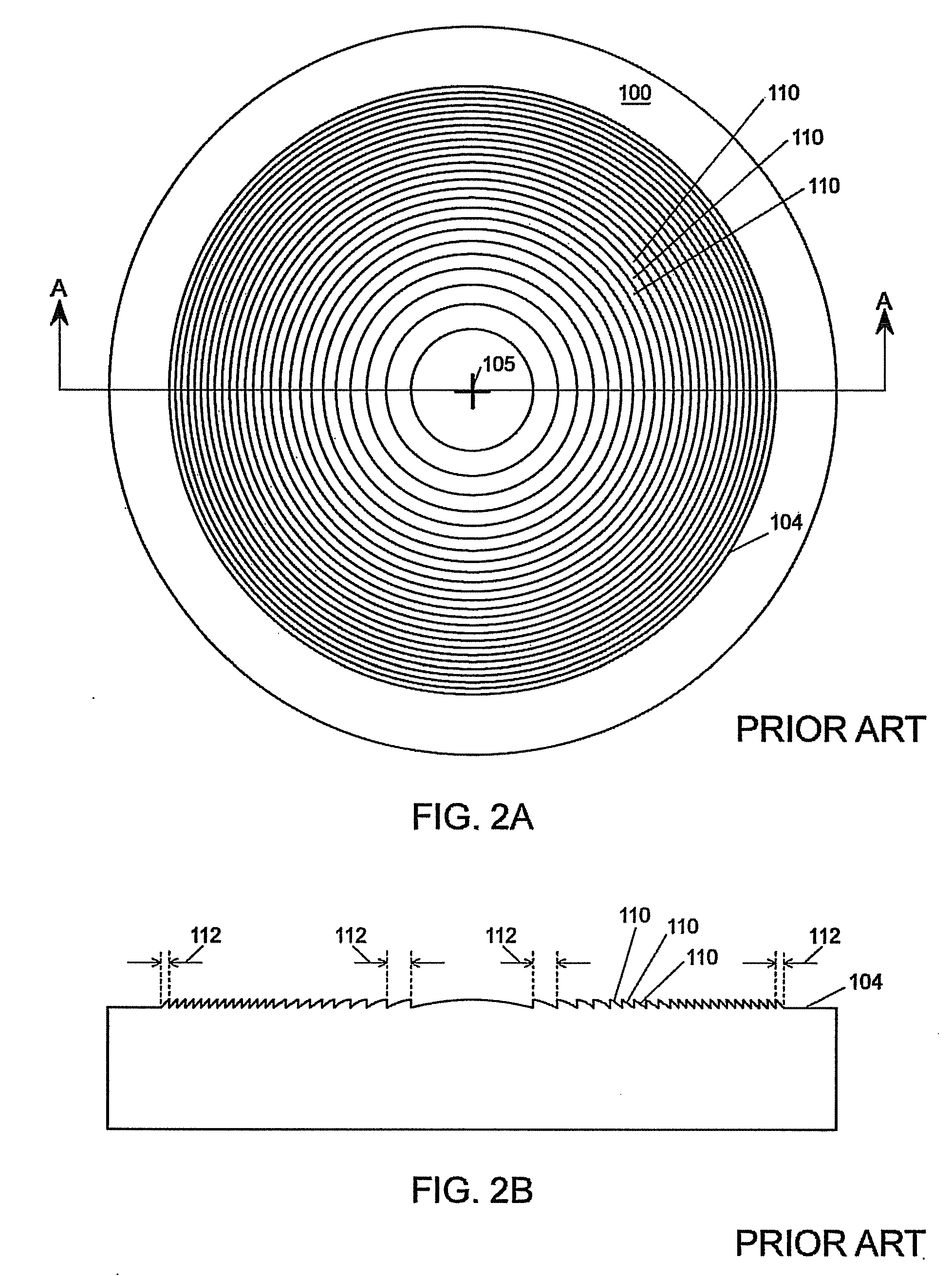 Multifocal lens with a diffractive optical power region