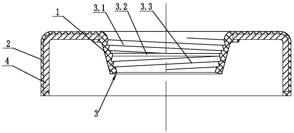 Sealing ring for rotating shaft