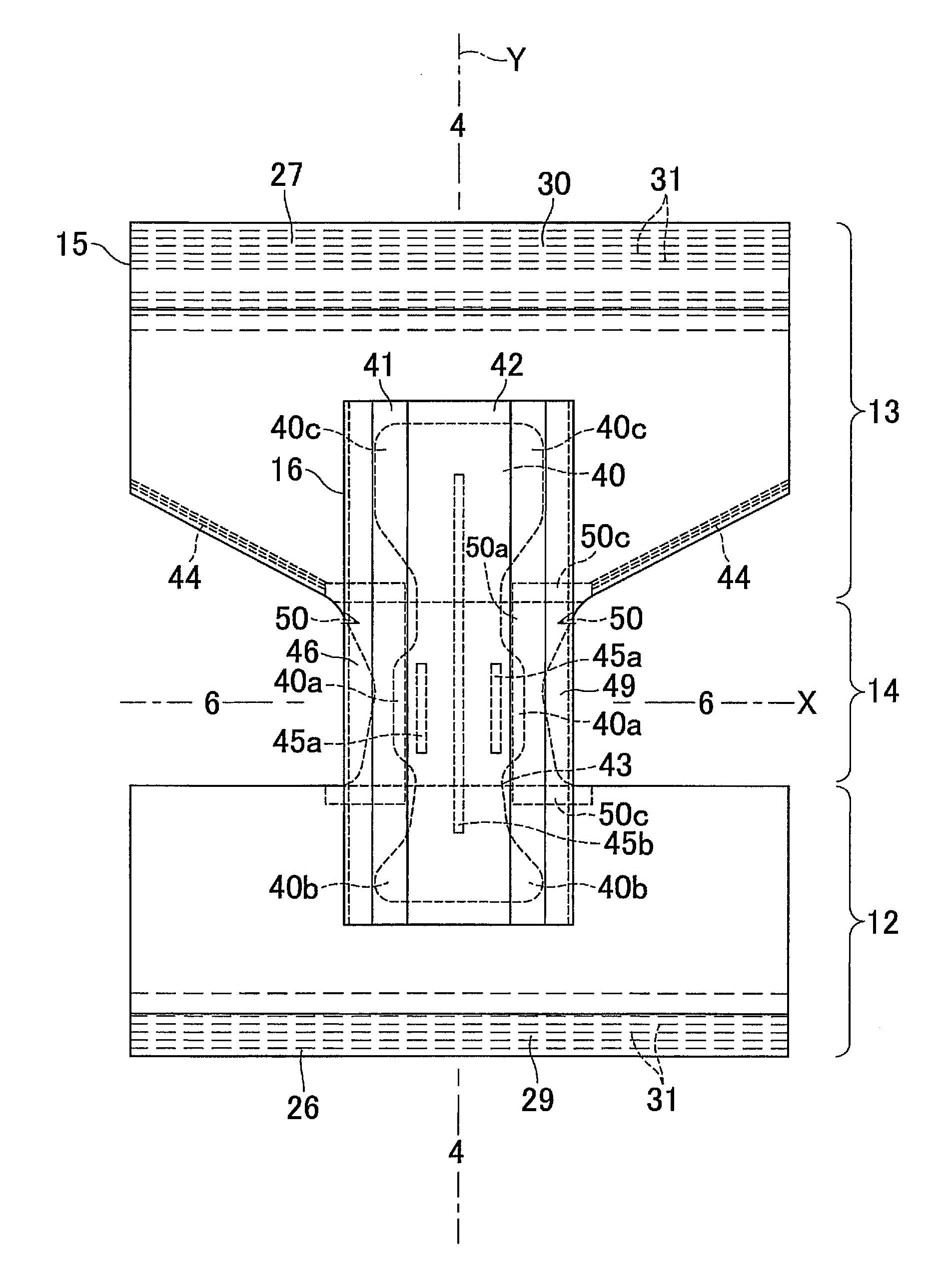 Pull-on disposable wearing article