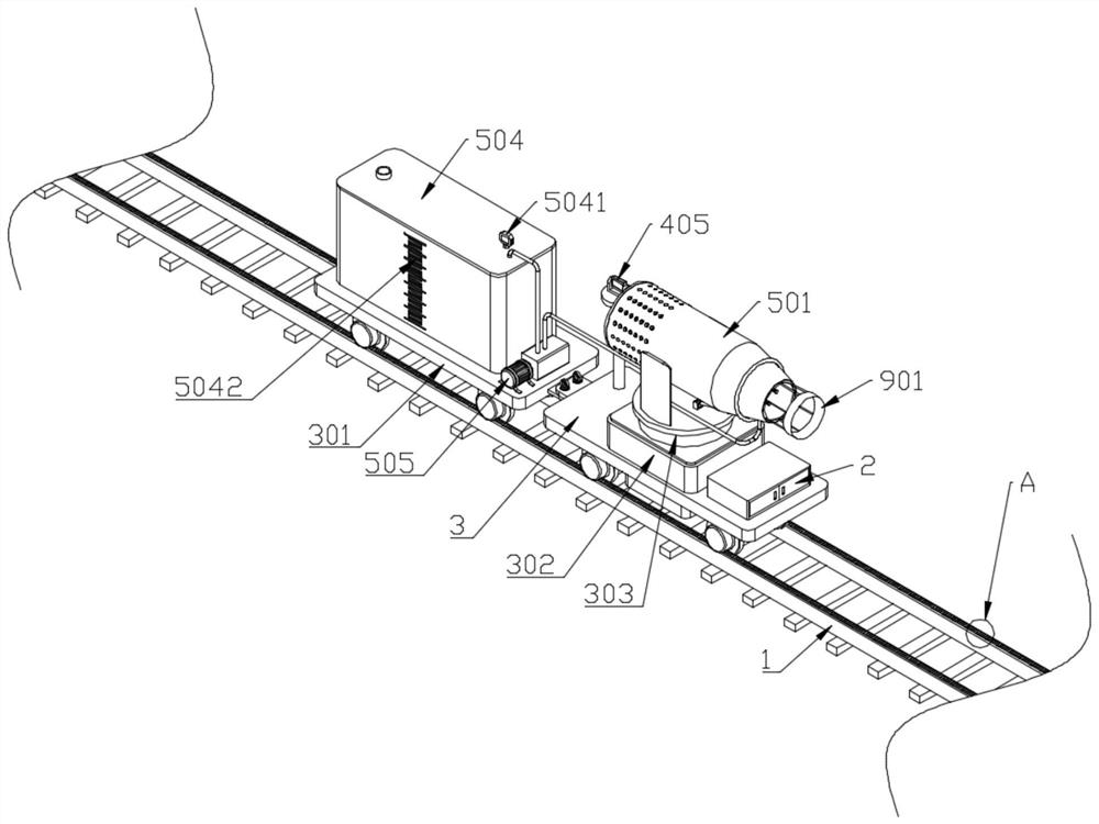 Dust removal system for building engineering construction