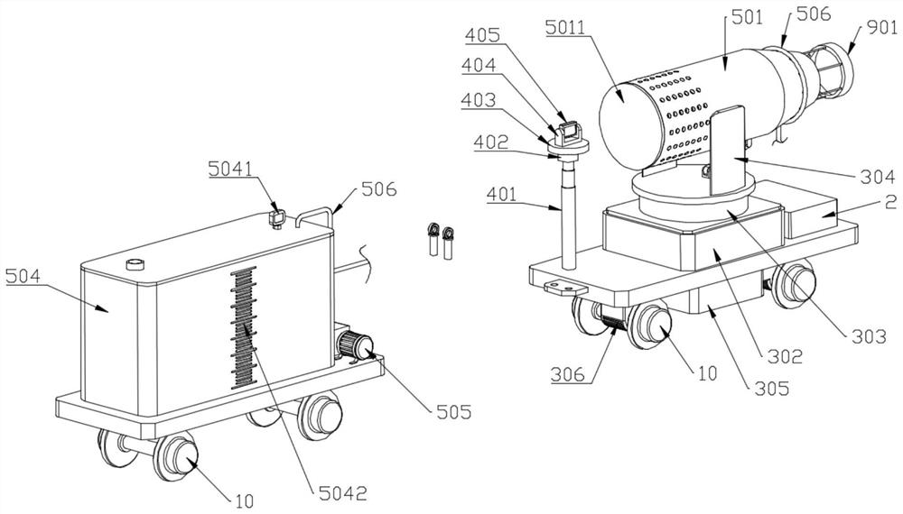 Dust removal system for building engineering construction