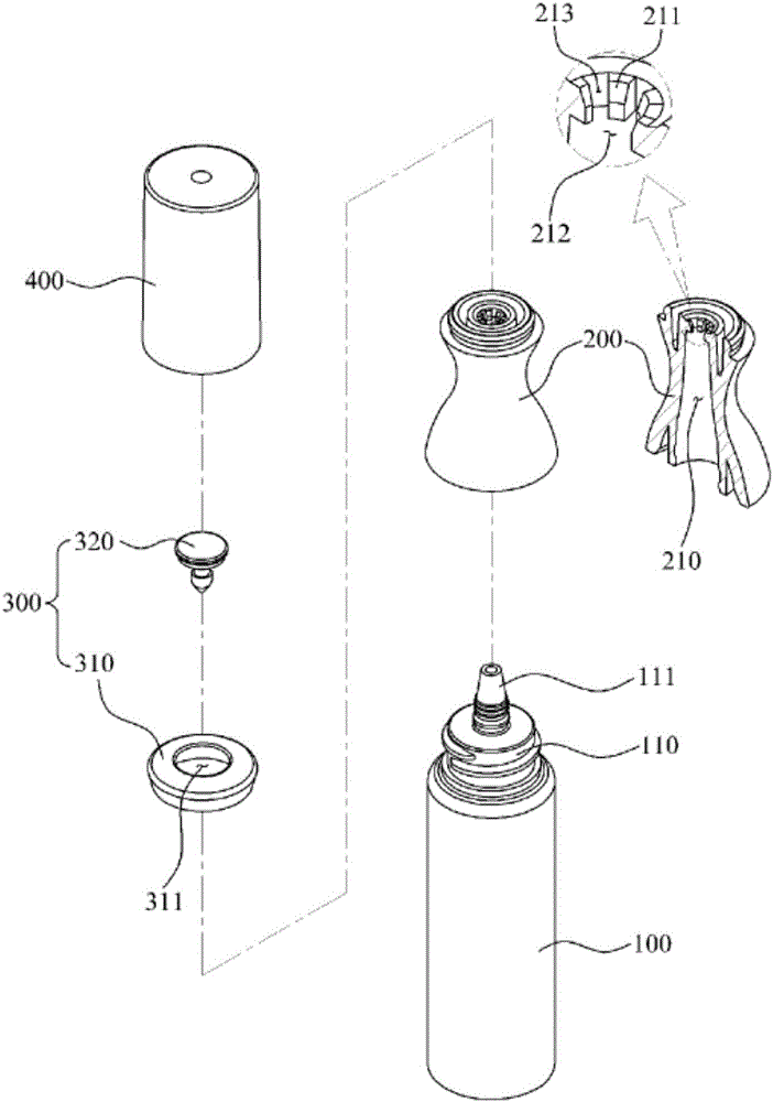 Tubular container having applicator