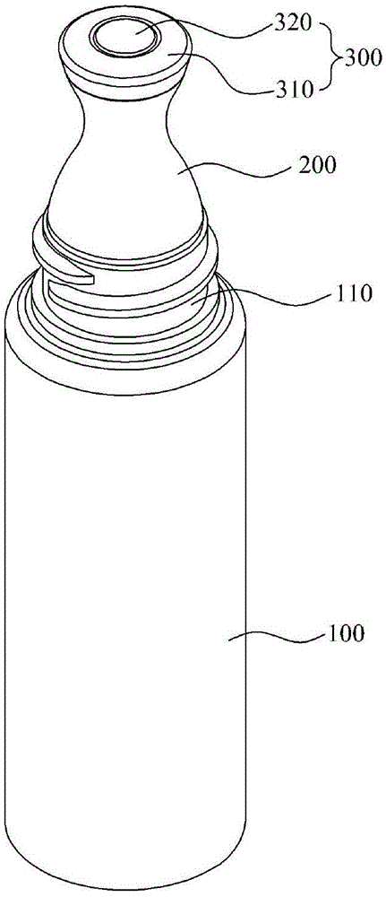 Tubular container having applicator