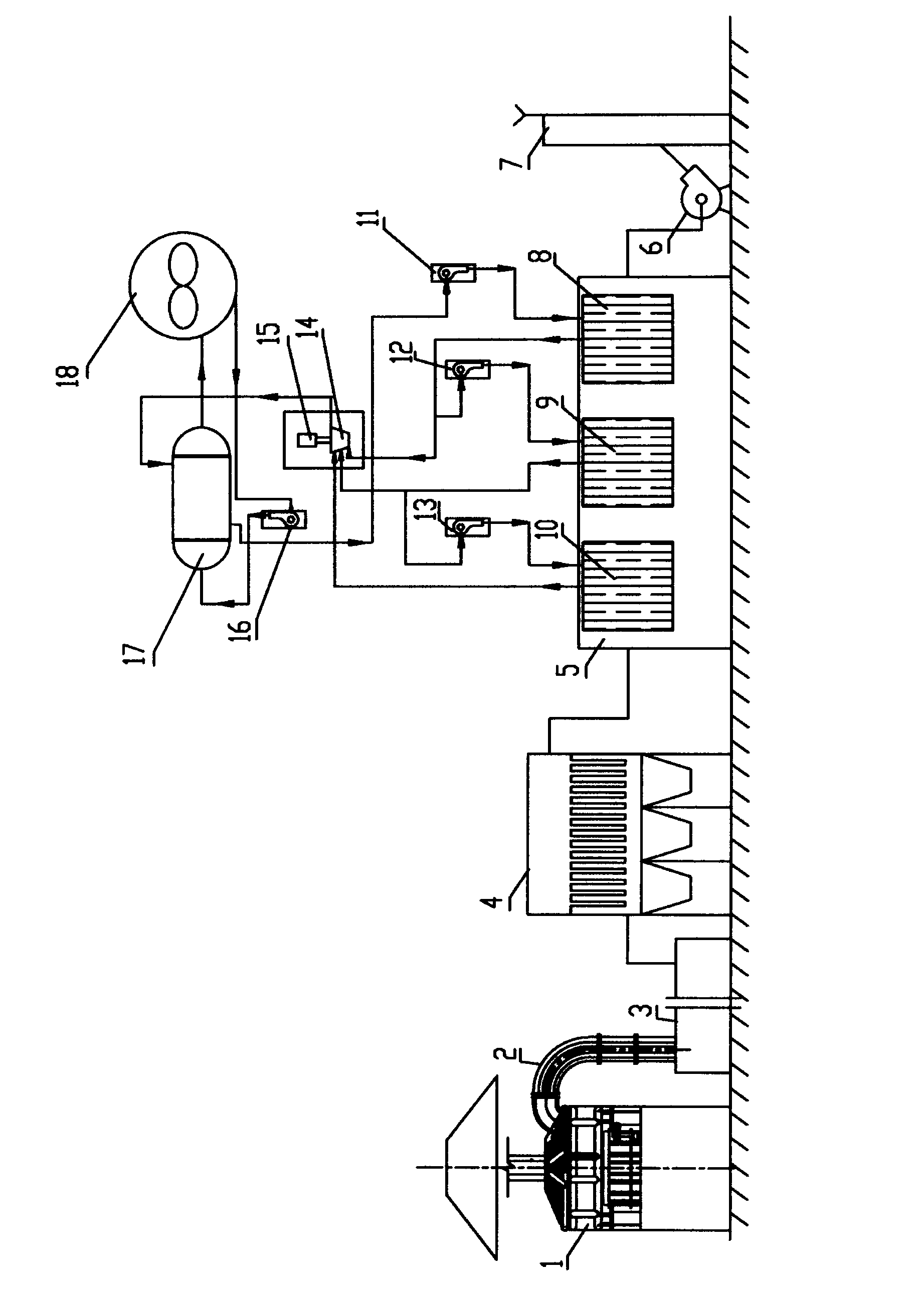 Metallurgical furnace high ash-laden gas multi-level organic Rankine cycle cogeneration method