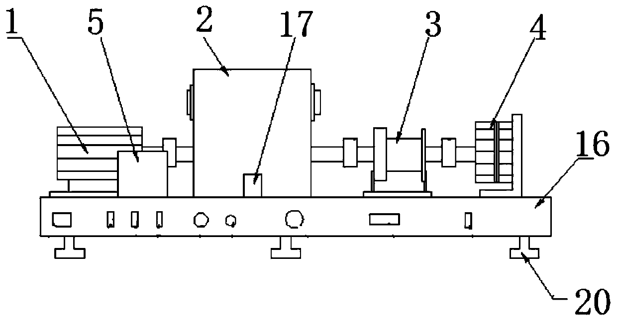 Gear vibration testing device