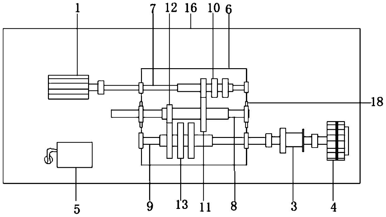 Gear vibration testing device