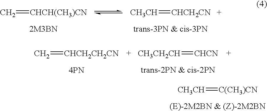 Hydrocyanation process with reduced yield losses