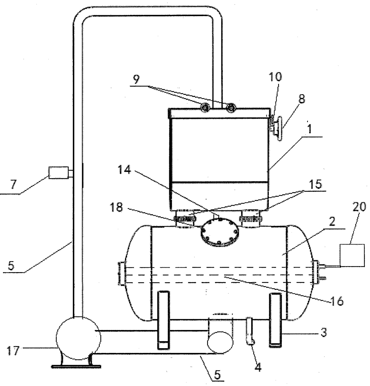 A wave erosion aging test device for simulating ship driving