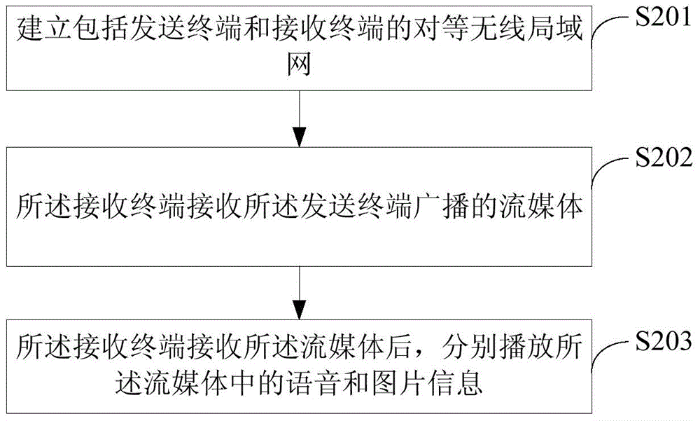 Method and device for achieving terminal multimedia broadcast