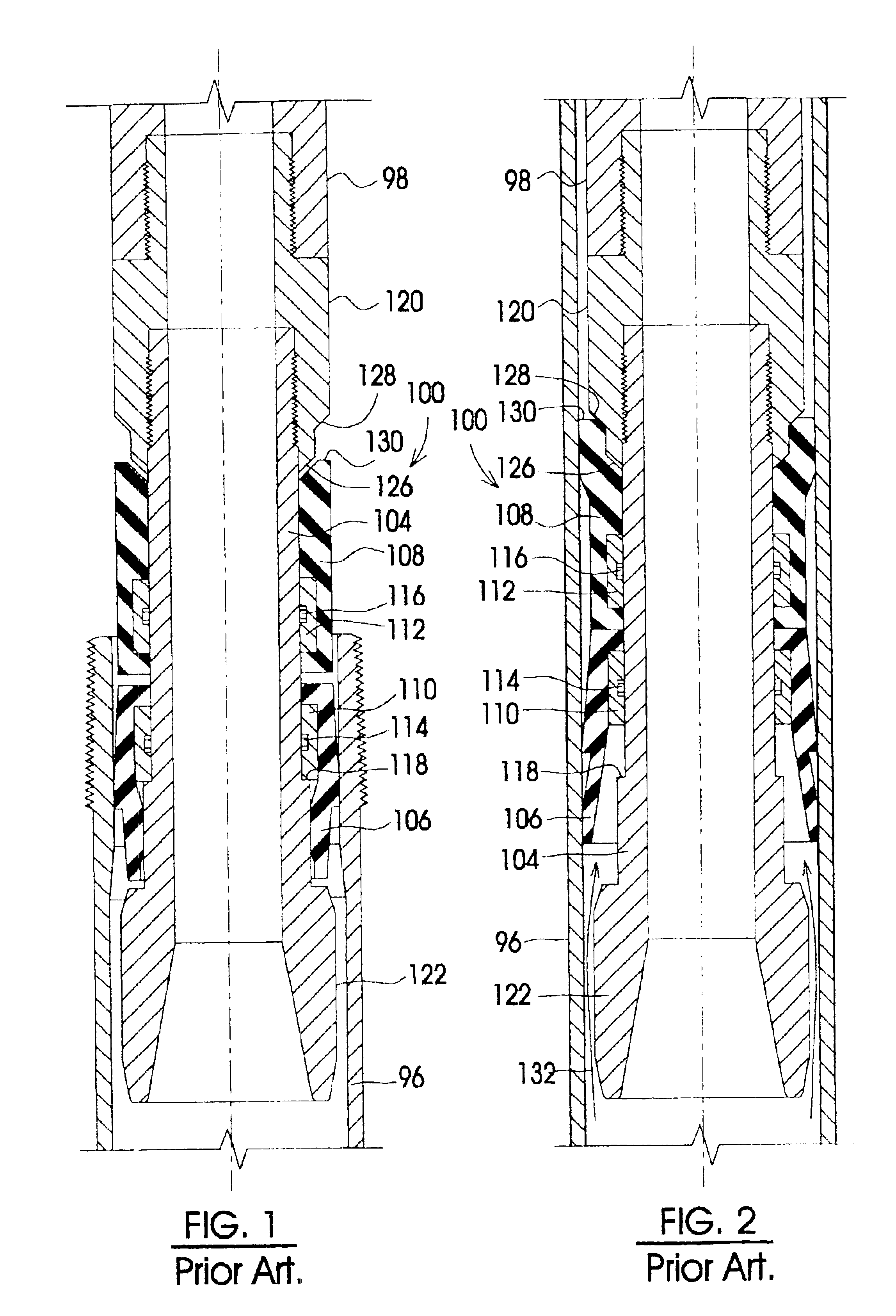 Cup tool for high pressure mandrel