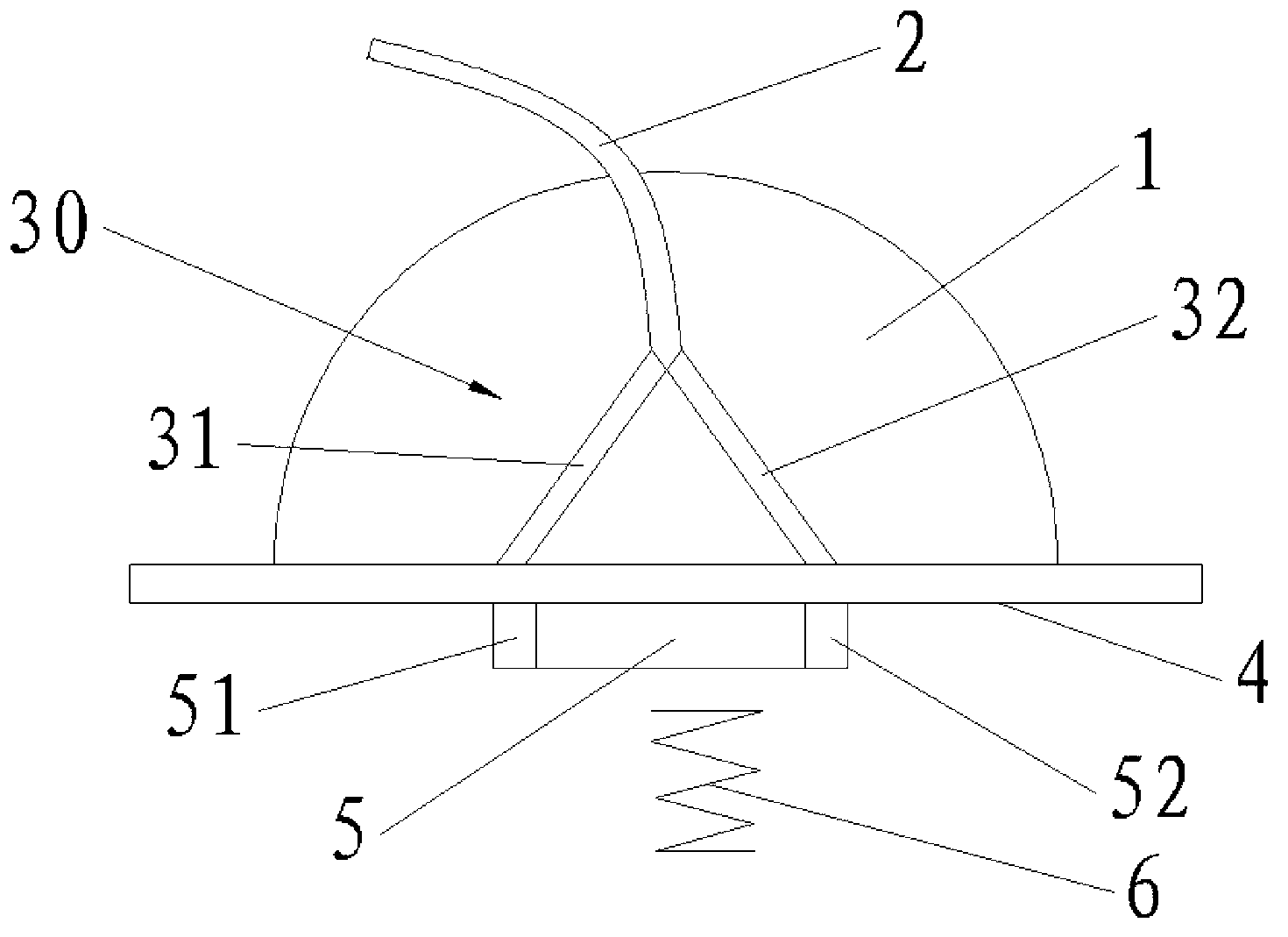 Rear force transmission structure of automobile