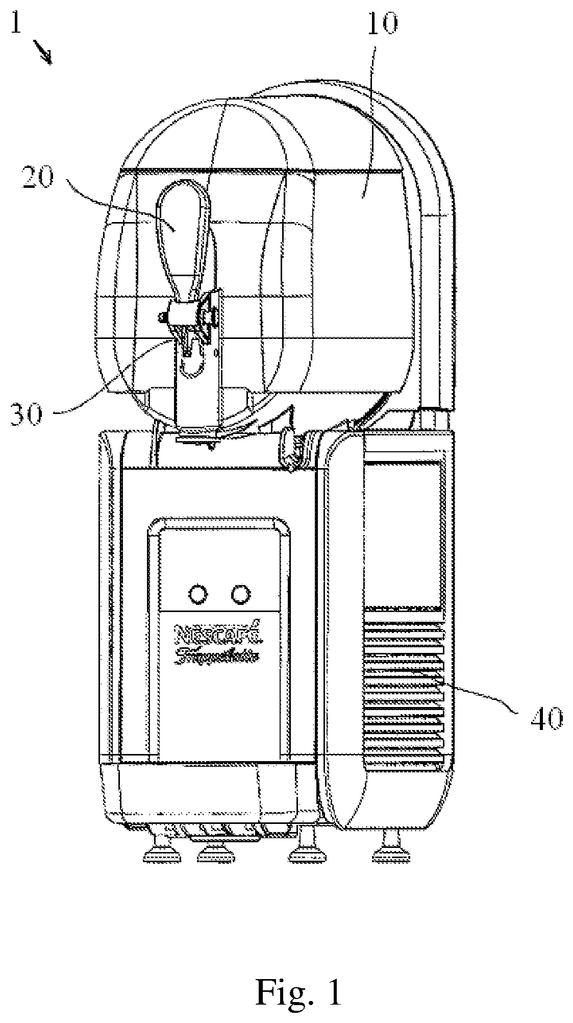 Viscous semi-liquid food dispenser and method and system for controlling food characteristics