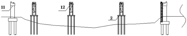 Installation method of through tied arch bridge