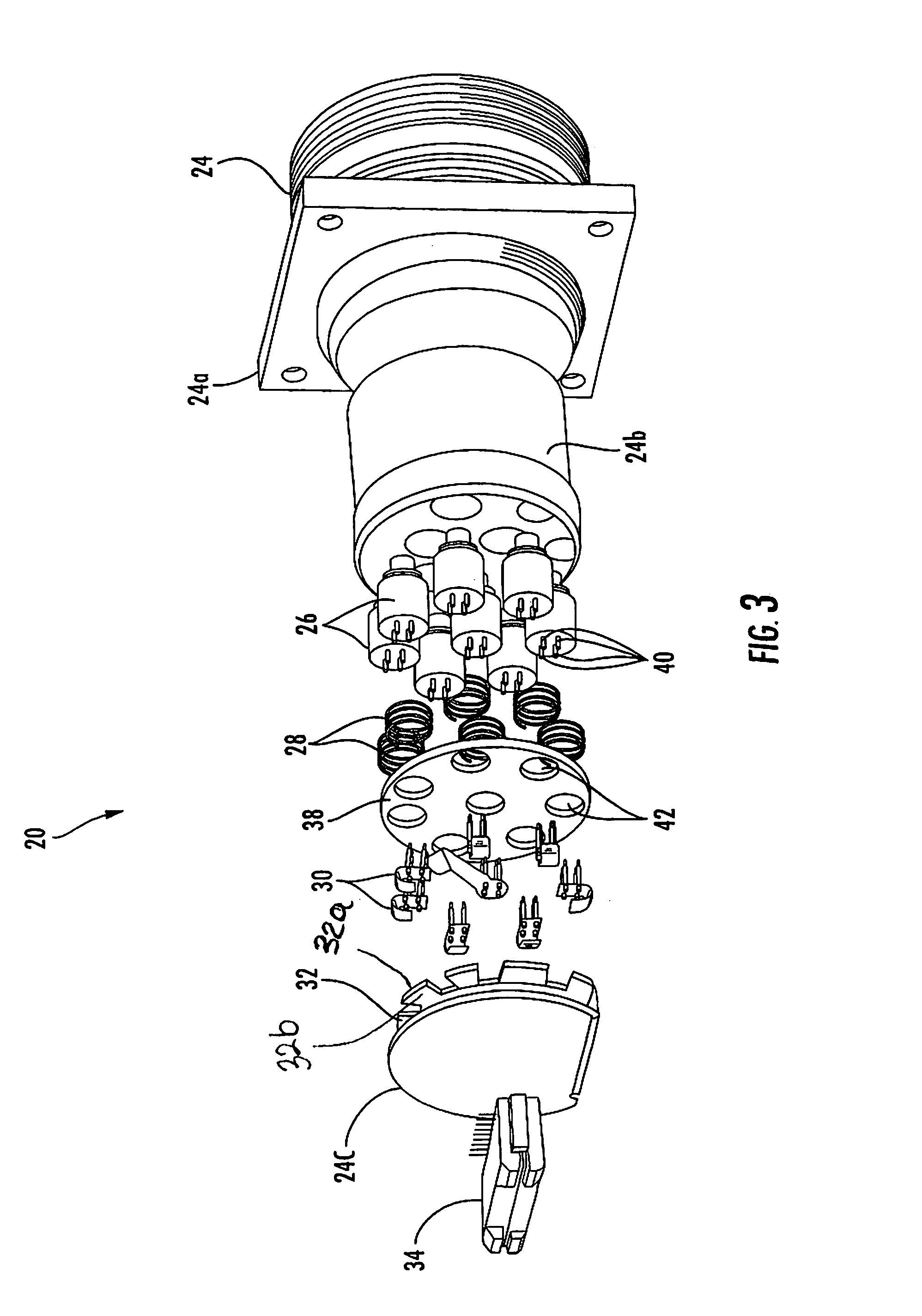 Wall mount fiber optic connector and associated method for forming the same