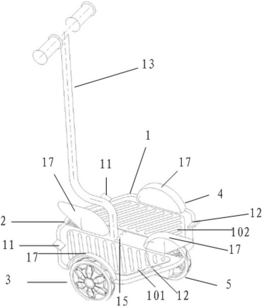 Four-wheeled electric skateboard scooter