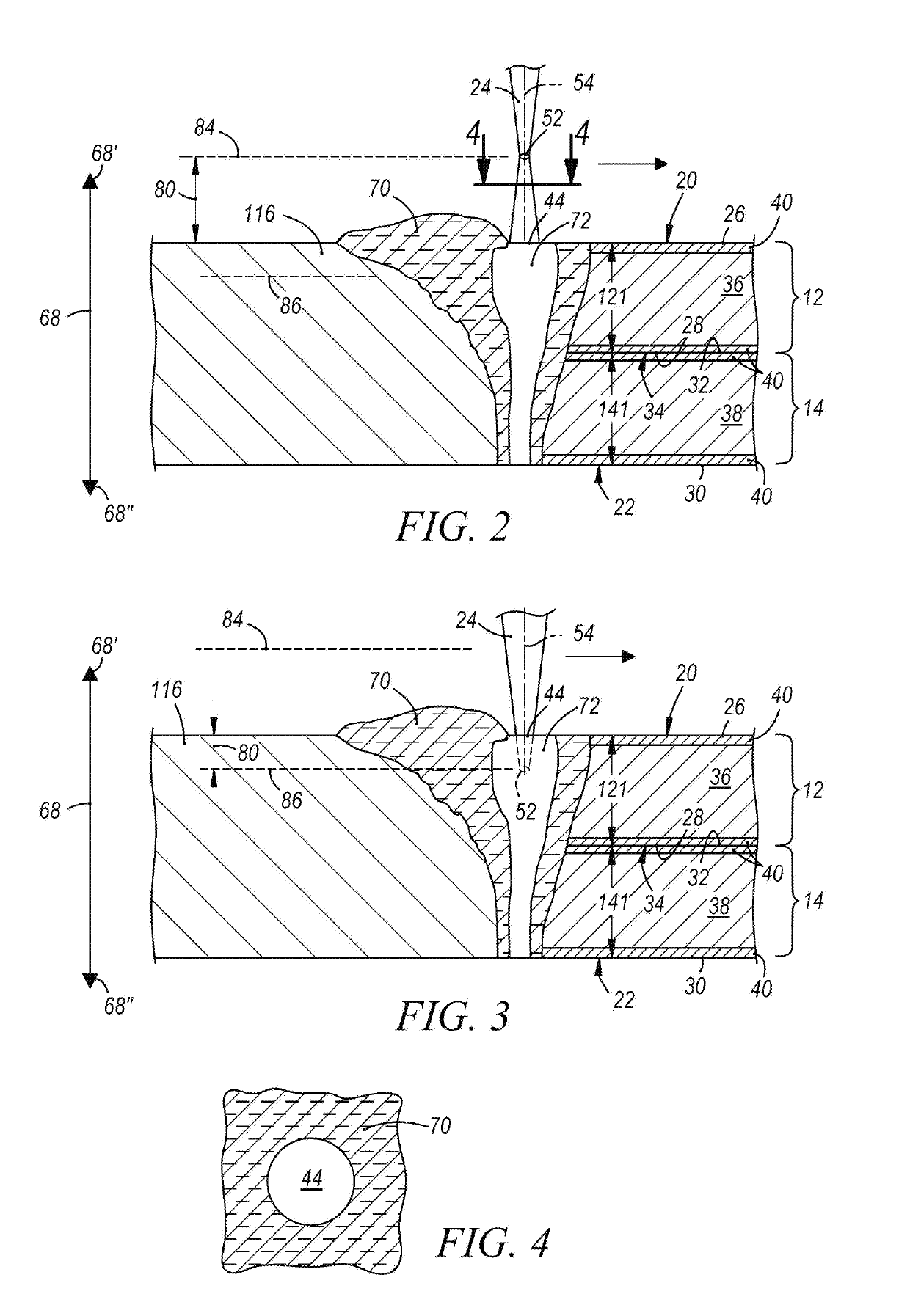 Laser welding of overlapping metal workpieces assisted by oscillating laser beam focal position