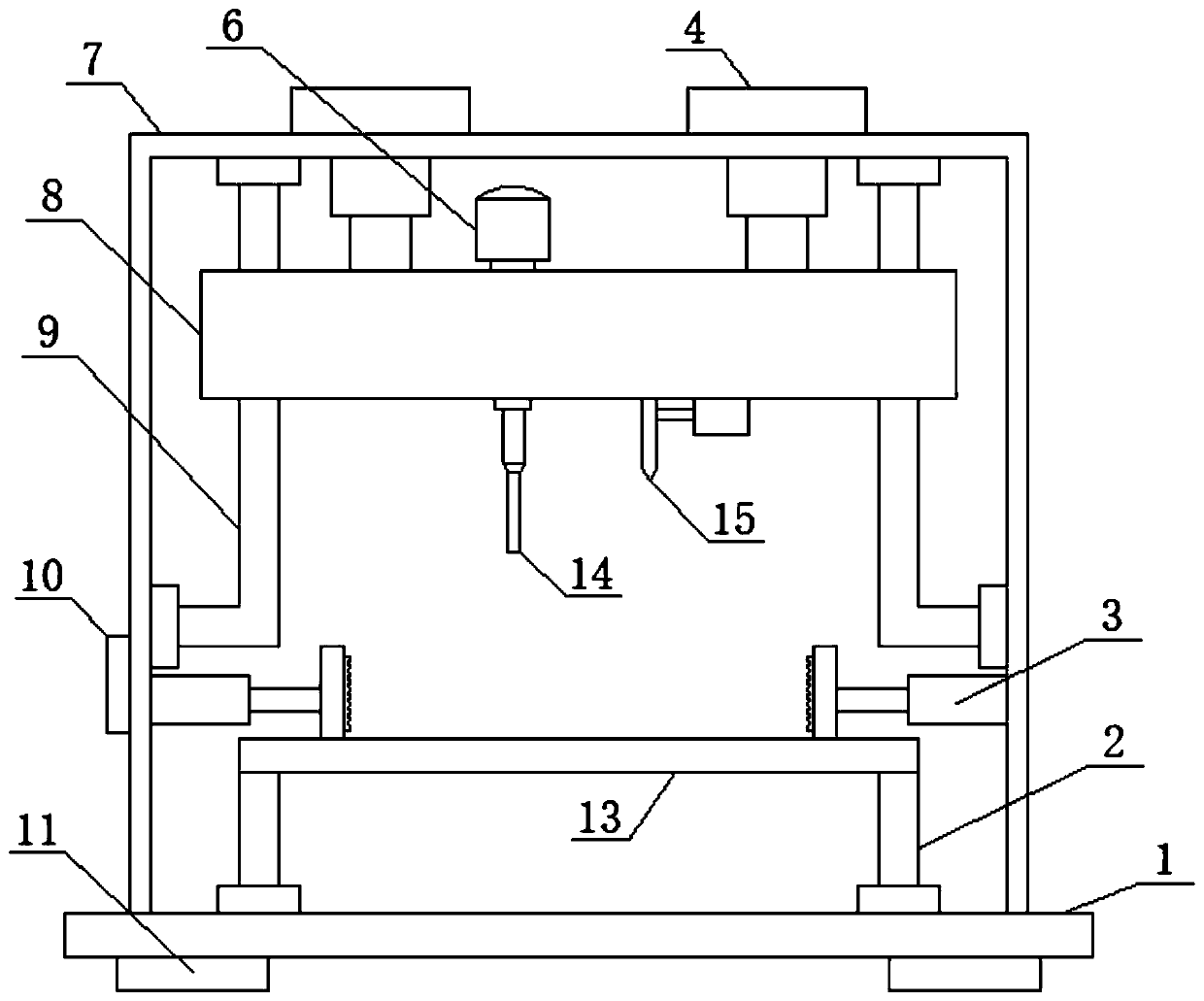 Cutting and welding integrated device for steel structure processing