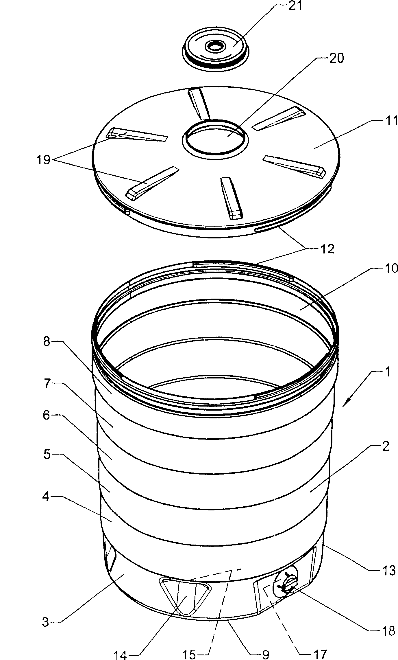 Plastic barrel