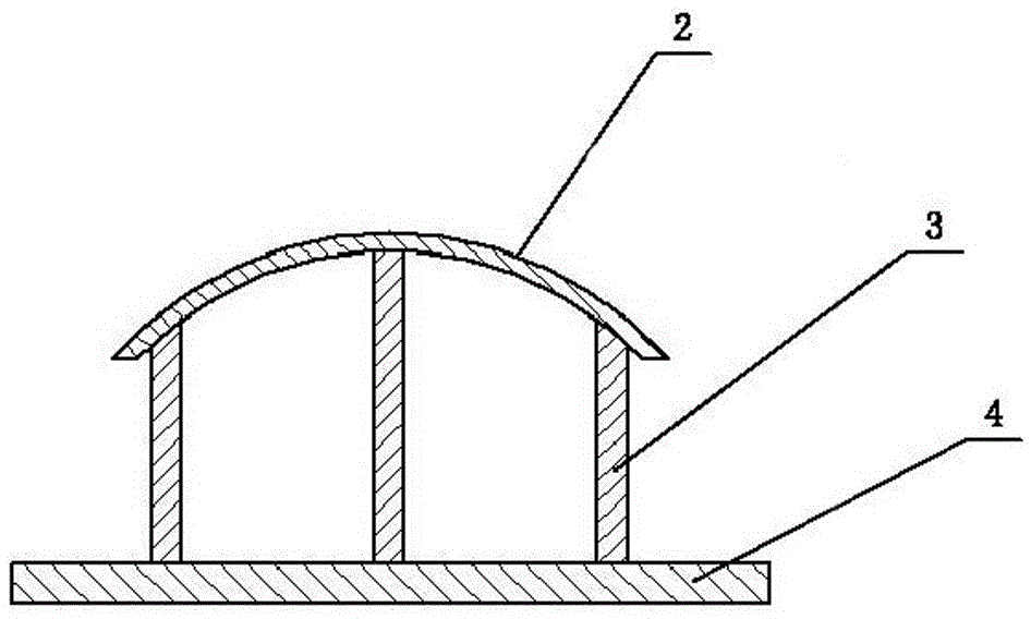 Thermal treatment and deformation prevention tool for thin-wall cylinder body casting and thermal treatment charging method thereof