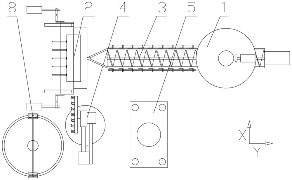 Full-automatic forming equipment for electronic component shell