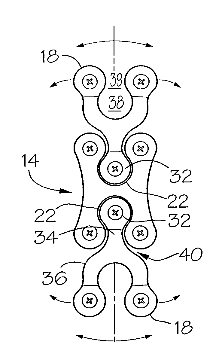 Adjacent level cervical spine plate