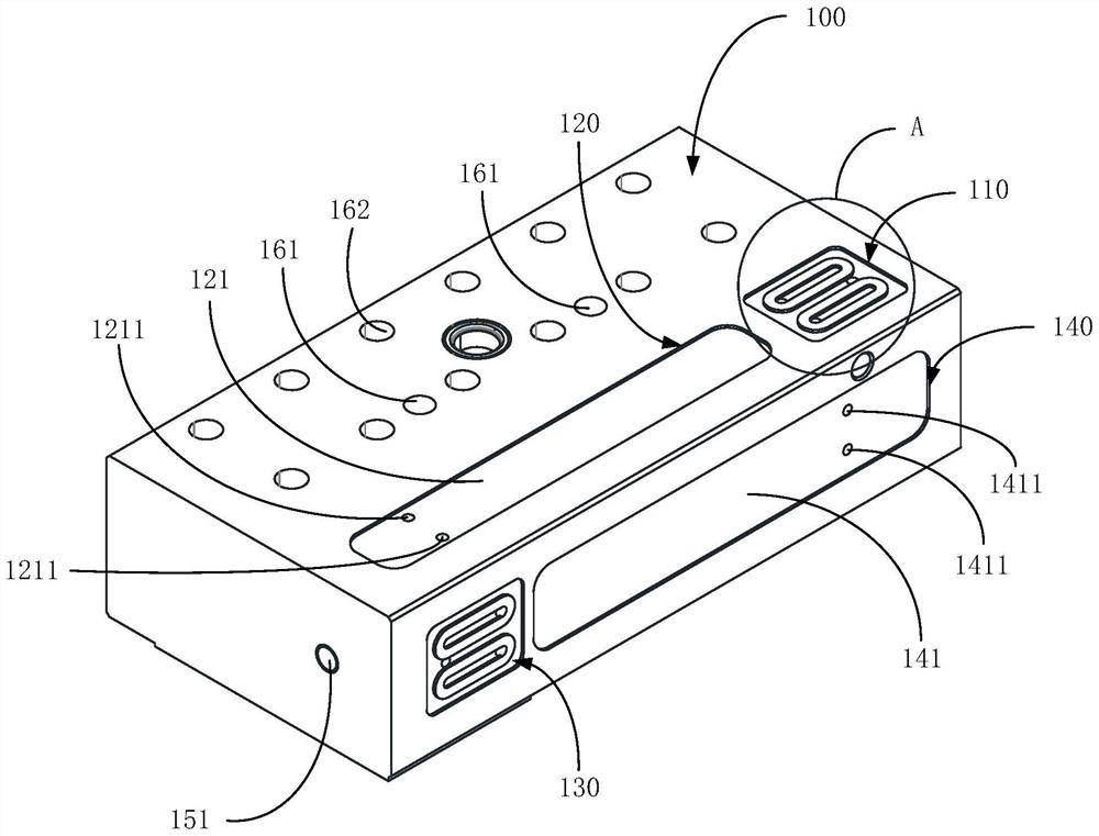 Static pressure sliding block and static pressure guide rail