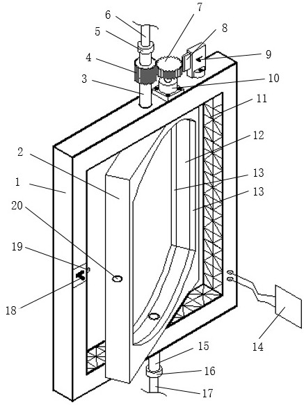 Rotatable energy-saving window