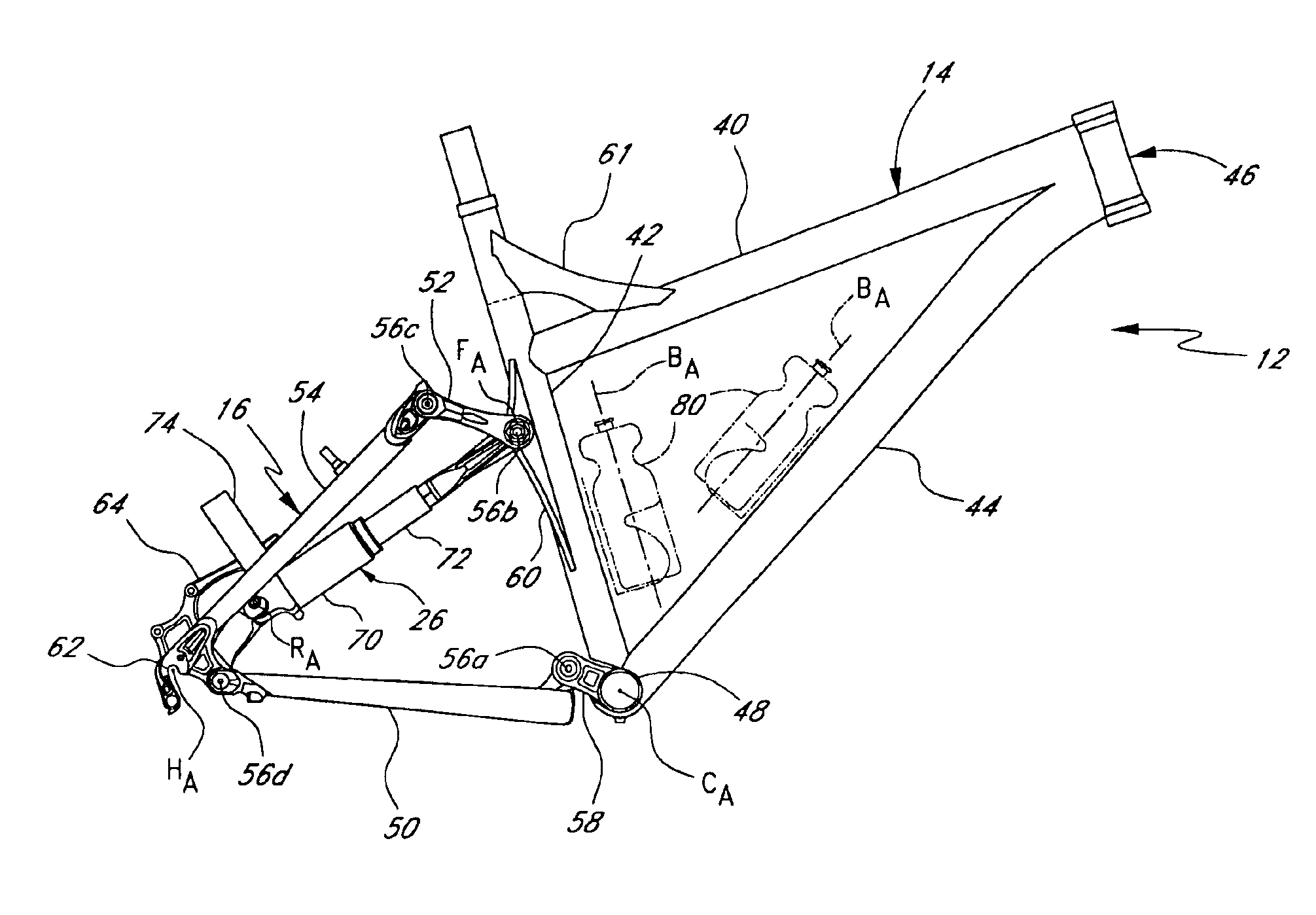 Bicycle rear suspension