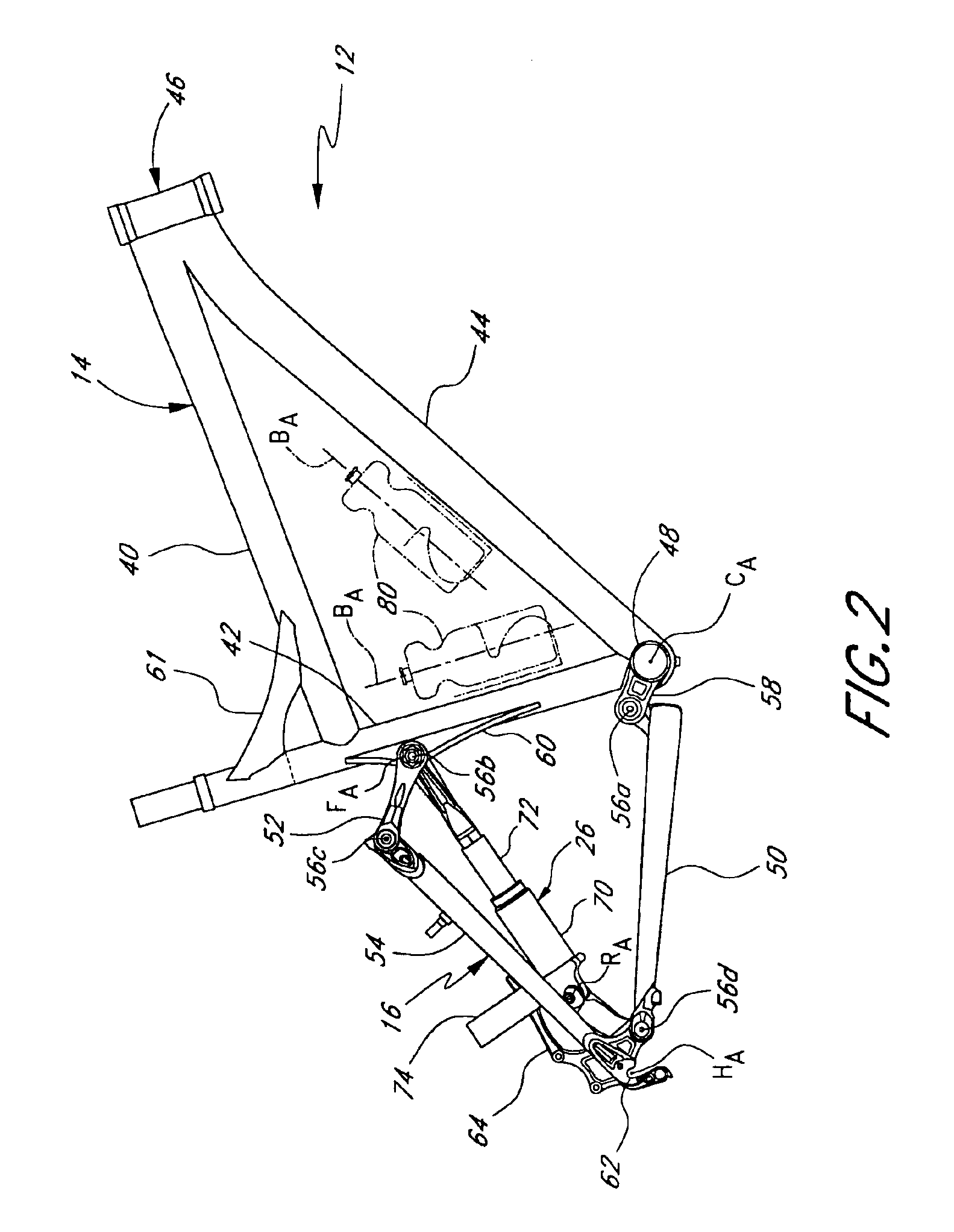 Bicycle rear suspension