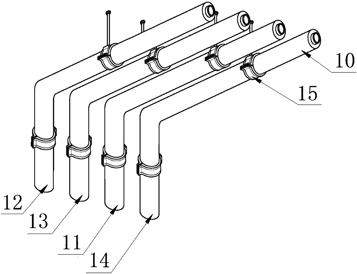 Heat preservation and color separation recognition water feeding pipe and water feeding pipe heat preservation and color separation recognition technology