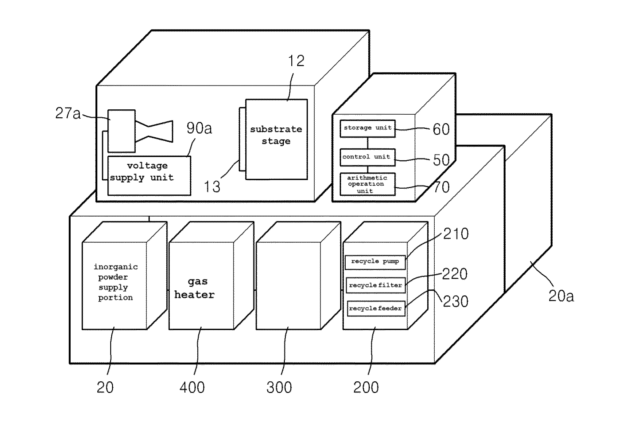 Apparatus for manufacturing an inorganic thin-film solar cell, and method for controlling same