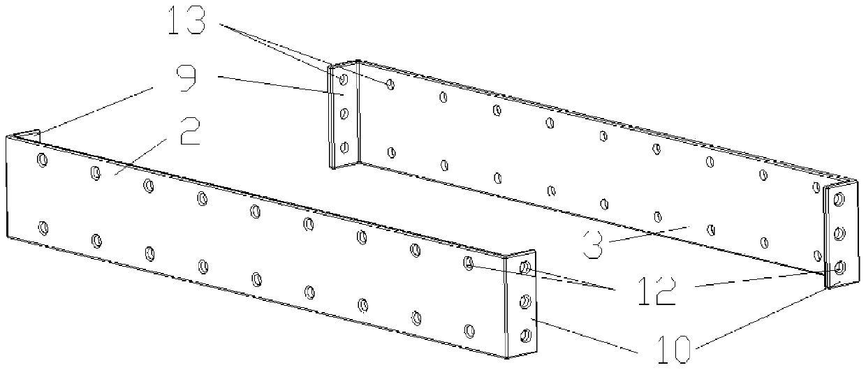 Assembled battery box and assembling method thereof