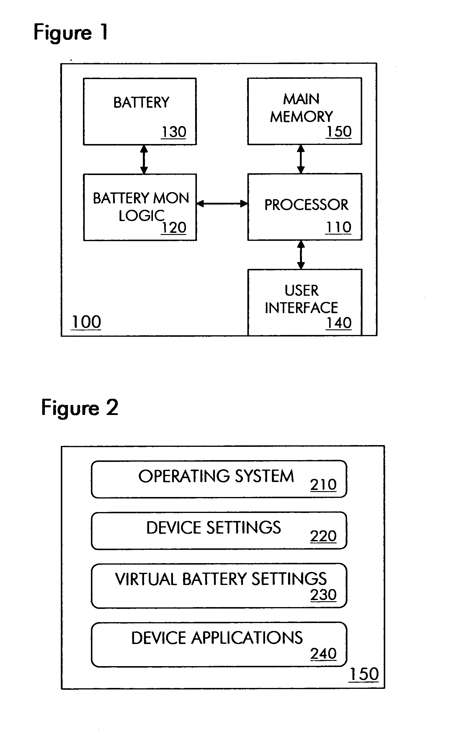 Virtual batteries for wireless communication device