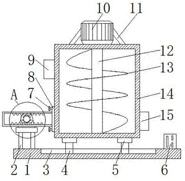 Textile dye stirring machine with good stirring effect