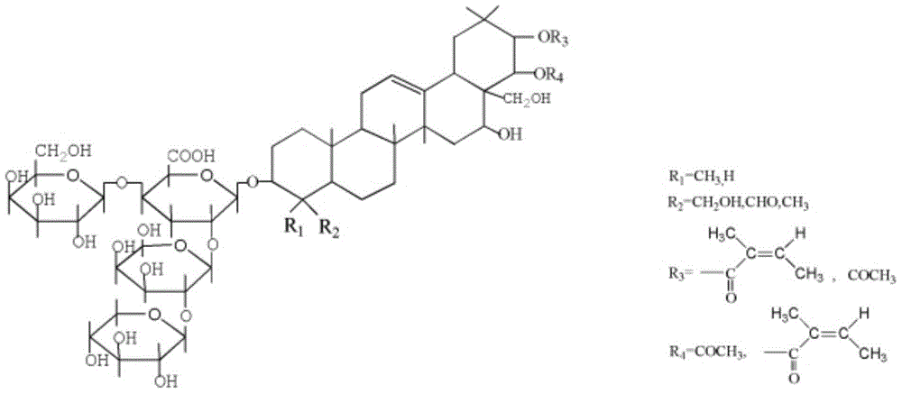 Environment-friendly salt-resistant high-temperature-resistant oil displacement agent containing biological surfactant and used in petrochemical industry