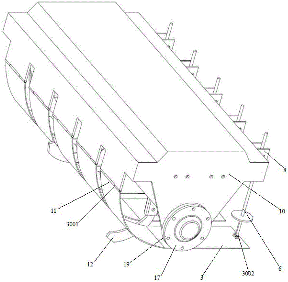 Floating support-type active non-tillage anti-blocking device