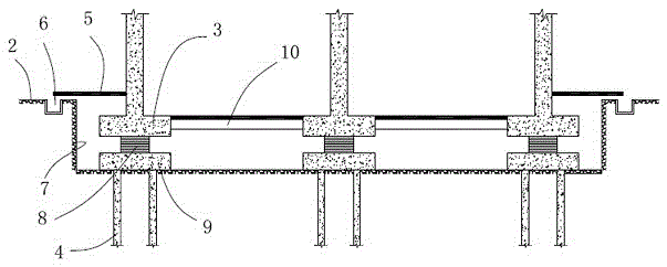 Seismic retrofit method for existing pile foundation buildings