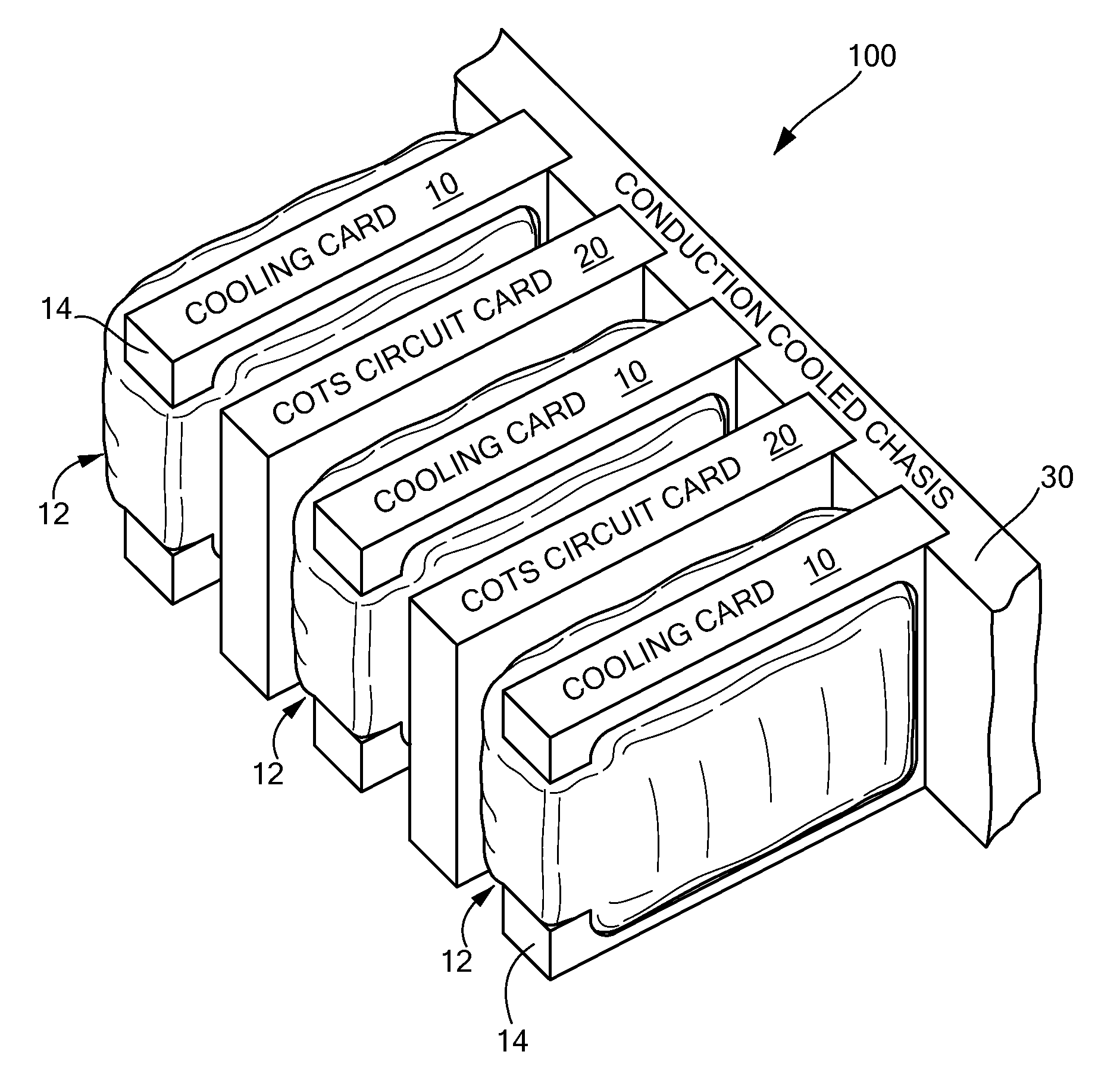 Passive conductive cooling module