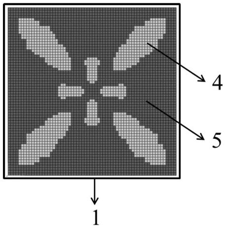 Topological acoustic directional transmission device and preparation method thereof