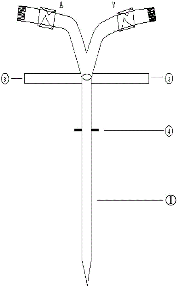 Fixing device for hemodialysis internal jugular central venous catheter