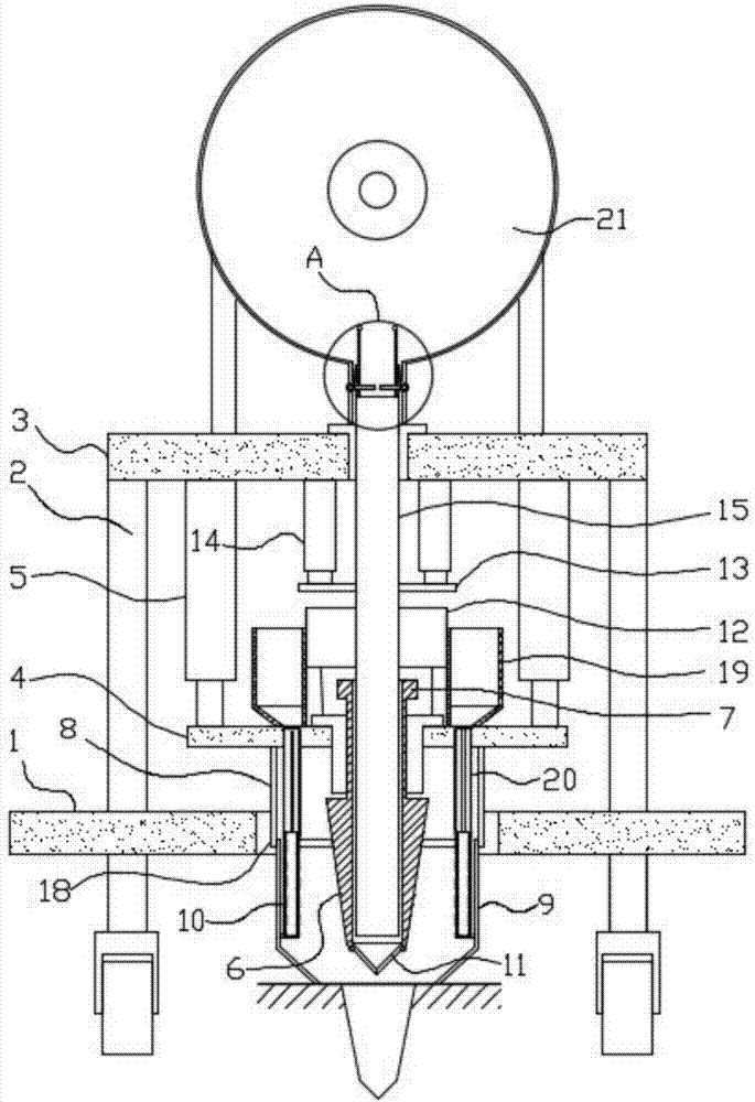 Automatic material mixing, processing, fertilization and planting device for agriculture