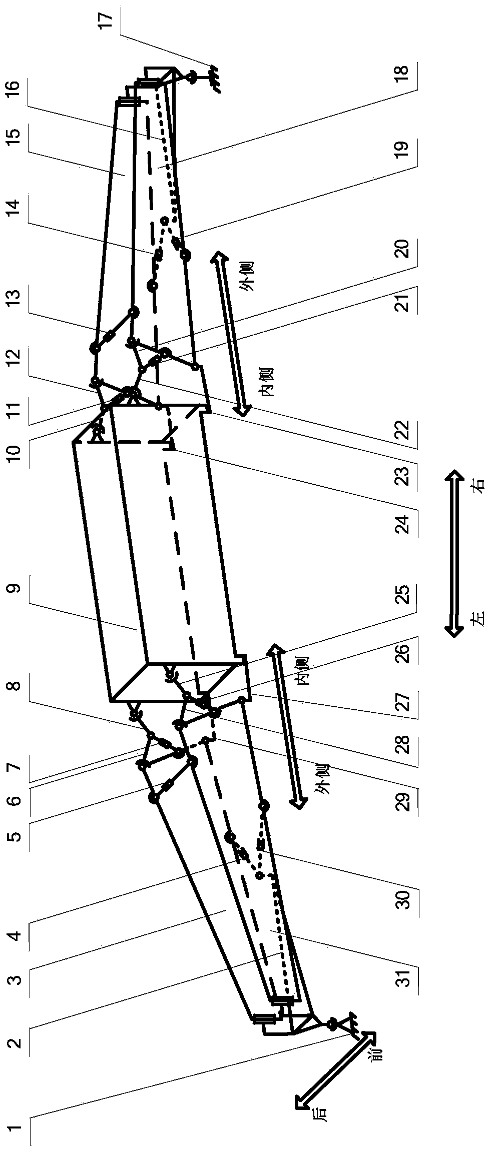 Lifting mechanism of schnabel car