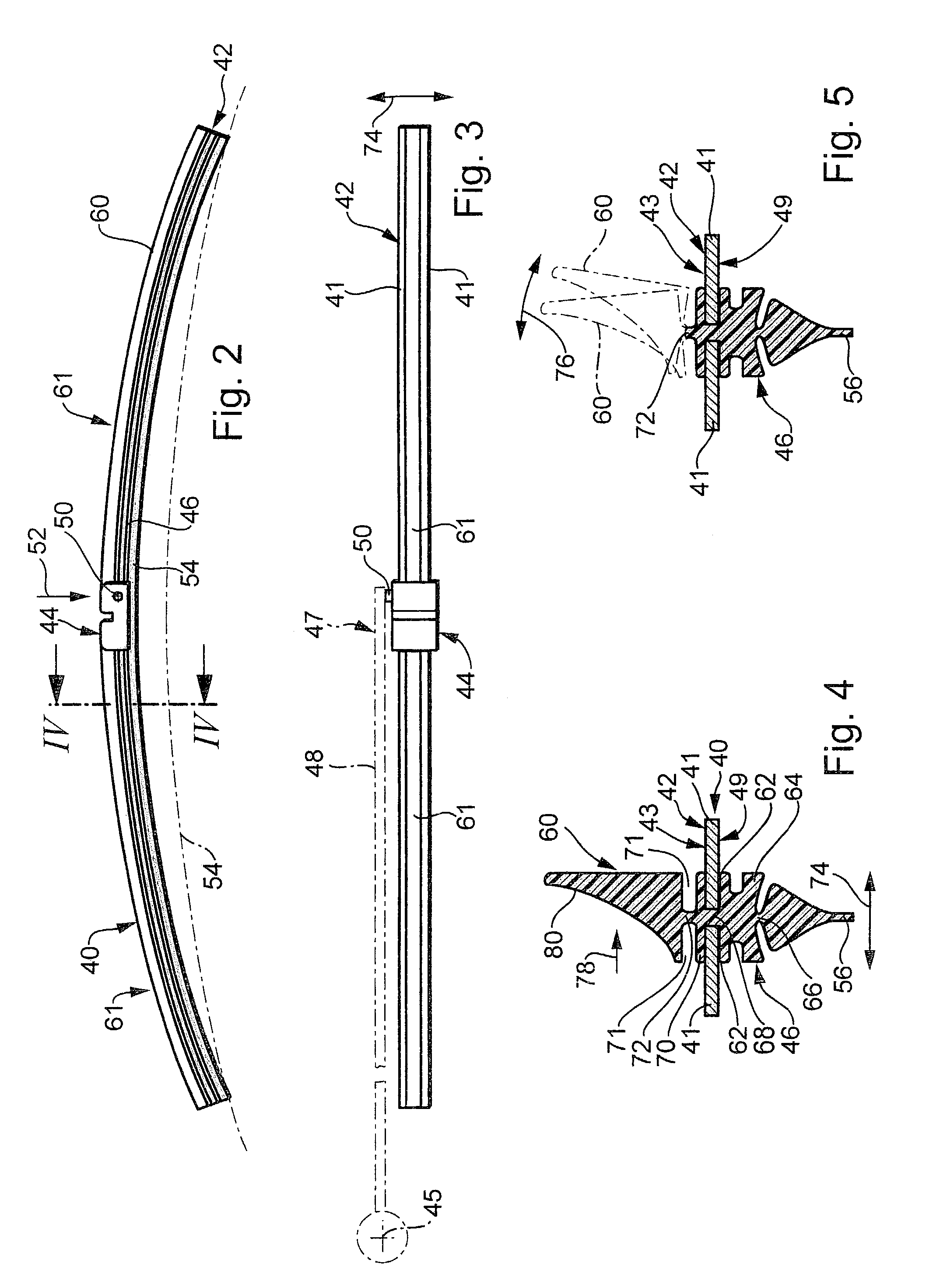 Wiper blade for cleaning panes of glass, particularly in motor vehicles