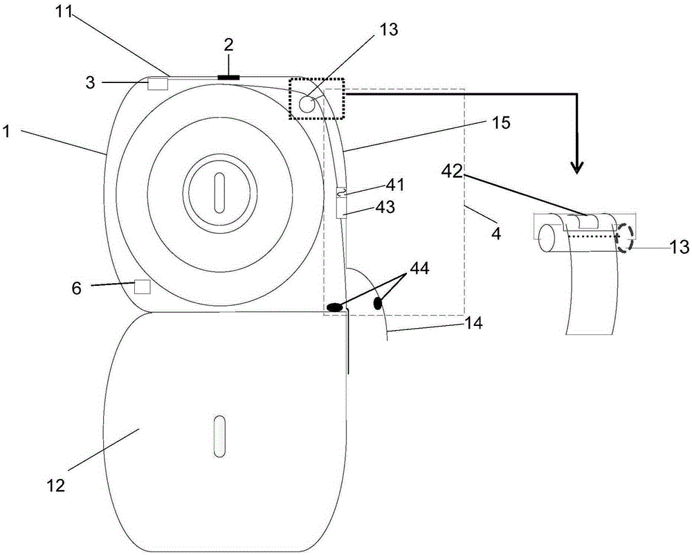 Intelligent toilet paper box