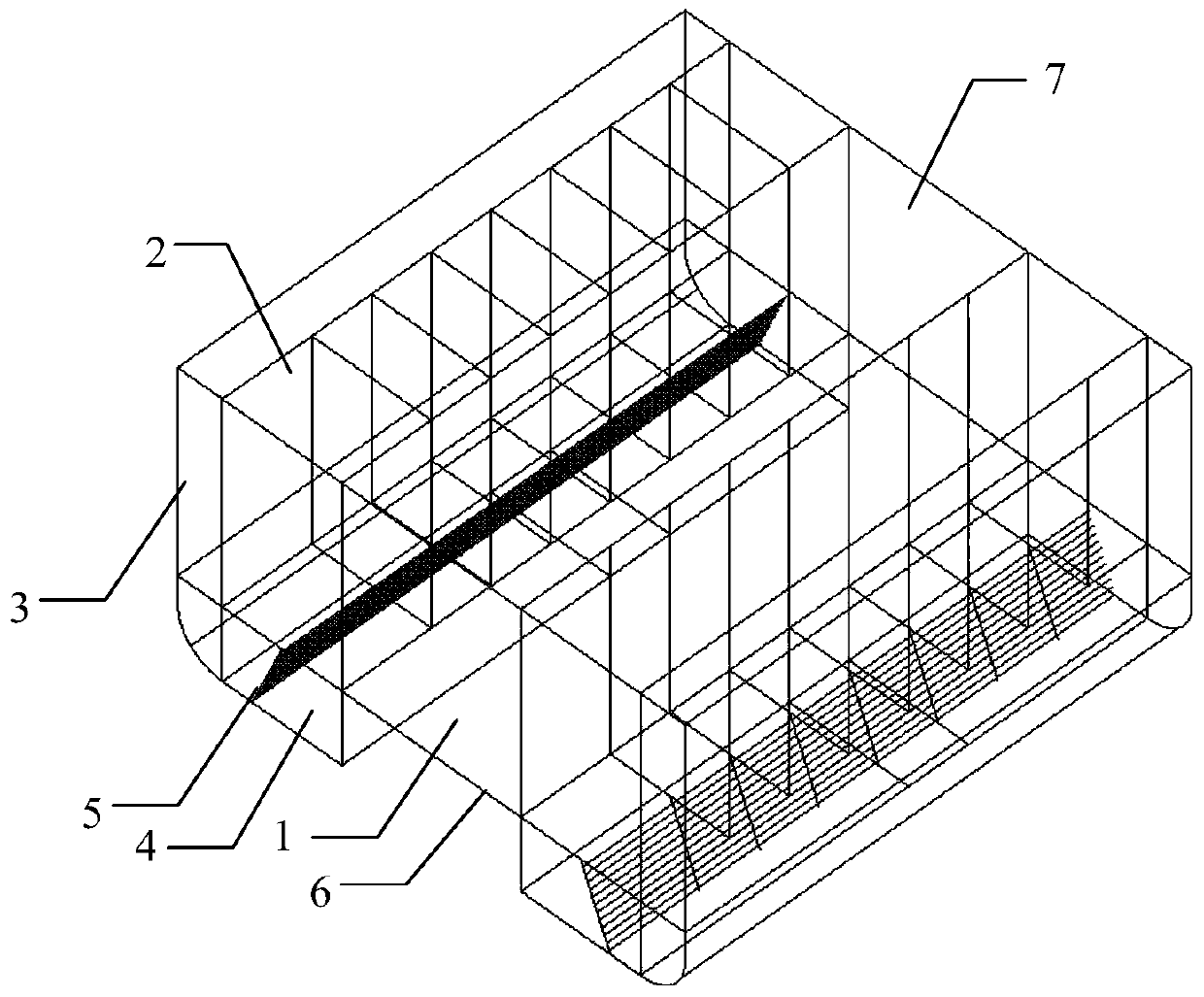 A downflow data center cooling system