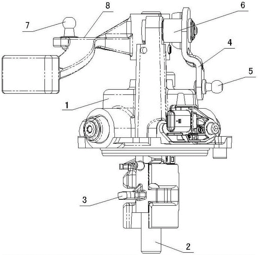 Gear selecting and shifting switching mechanism of manual transmission and application of gear selecting and shifting switching mechanism in gear selecting and shifting detection